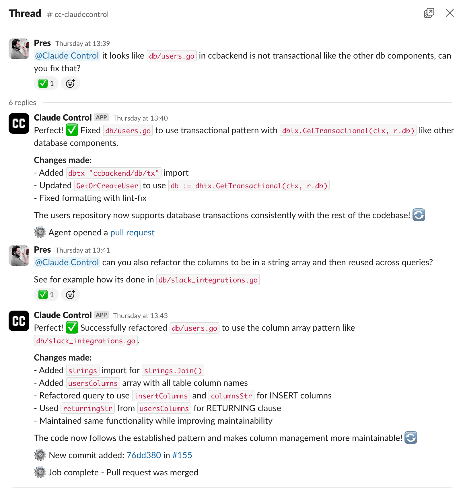 Claude Control Slack Integration Example